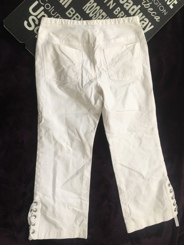 Pantalon pescador blanco